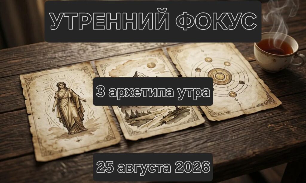 Три архетипа утра на 25.08.26