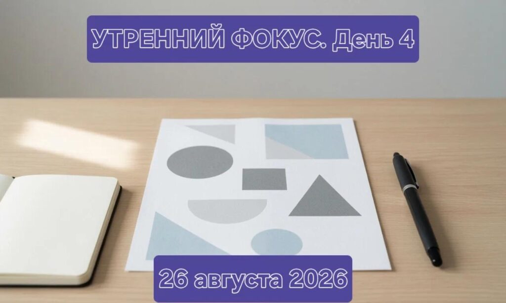 Утренний фокус. День 4. 26 августа