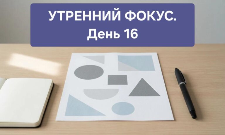Утренний фокус. День 16